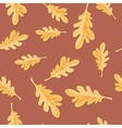 oak leaves seamless pattern vector image