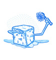 hot ice vector image vector image