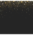 gold snow glitter particles confetti vector image