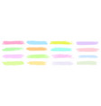 color highlight line sticker design element set vector image