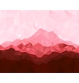 low poly geometrical background with red mountains vector image vector image