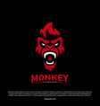 monkey gorilla esport gaming mascot logo template vector image vector image