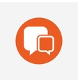 chat sign icon speech bubbles symbol vector image