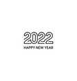 happy new year 2022 logo icon template vector image