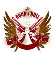 rock n roll vector image