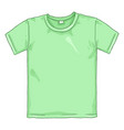 Single cartoon - light green t-shirt Royalty Free Vector