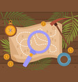 treasure hunt composition vector image