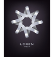 eight pointed star logo design template vector image vector image