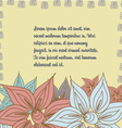 floral pattern doodle vector image vector image