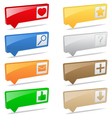 map markers with icons vector image vector image