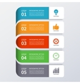 modern business infographics options banner vector image