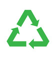 recycle symbol icon green vector image