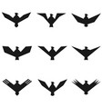 eagle symbol set vector image