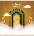 ramadan kareem greeting card background vector image