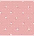 lovely hand drawn floral seamless pattern vector image vector image