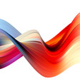 modern colorful flow poster wave liquid shape vector image