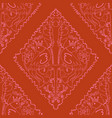 damask inspired seamless repeat pattern vector image
