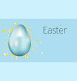 easter banner horizontal poster postcard website vector image vector image