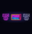 free trial neon text sign vector image