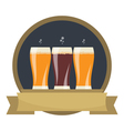 beer label vector image vector image