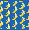 summer exotic pattern with yellow bananas vector image