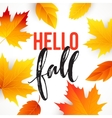 autumn time seasonal banner design fall leaf vector image vector image