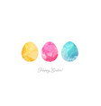 easter greeting card in simple minimalist style vector image