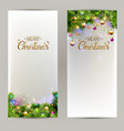 elegant christmas backgrounds with evening balls vector image vector image
