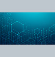 science technology geometric connection vector image vector image