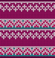 traditional fair knitted pattern christmas vector image vector image