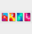 colorful modern abstract background with neon red vector image