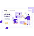 finance and business strategy web banner vector image