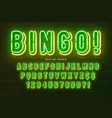 neon light alphabet multicolored extra glowing vector image
