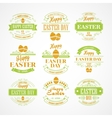 set easter holiday typography vector image vector image