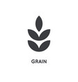 grain icon glyph design concept agriculture vector image