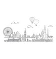 london skyline line art 6 vector image