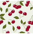 seamless pattern with cherries vector image