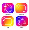 set with business logo vector image vector image