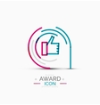 thumb up icon logo design vector image