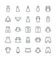 fashion and clothes cool icons 9 vector image