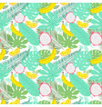 tropical summer seamless background with bananas vector image vector image