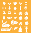 halloween icon sets vector image vector image