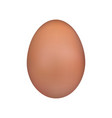 brown egg chicken egg easter symbol isolated vector image