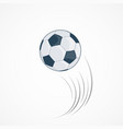 flying soccer ball icon isolated on white vector image