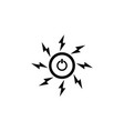 power button icon logo element button vector image