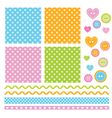 polka dots scrapbook elements vector image