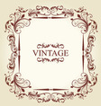 vintage frame vector image vector image