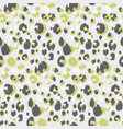 abstract leopard skin seamless pattern vector image