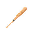 baseball bat for american traditional sport vector image