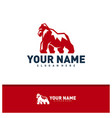 king kong logo design creative kong logo vector image vector image